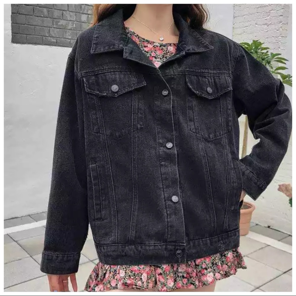 The Errin Embroidery Distressed Denim Jacket - Picture 6 of 6